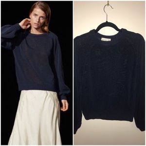Aritzia Babaton Mina Navy Sweater